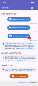 تطبيق DiskDigger