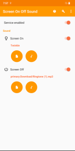 تطبيق Screen On Off Sound